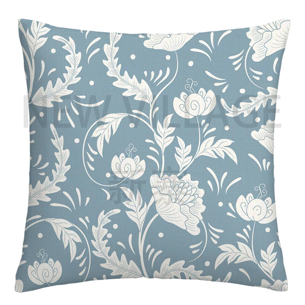 Fundas Decorativas de Lino Geométrico - Cojines para Sofá