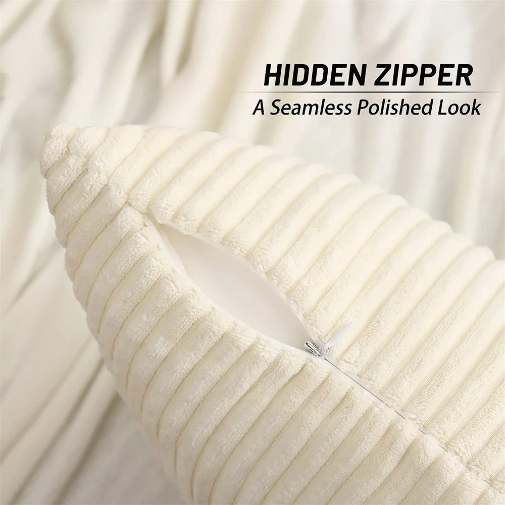 Fundas de Cojín de Pana Premium - Decoración Moderna para Hogar