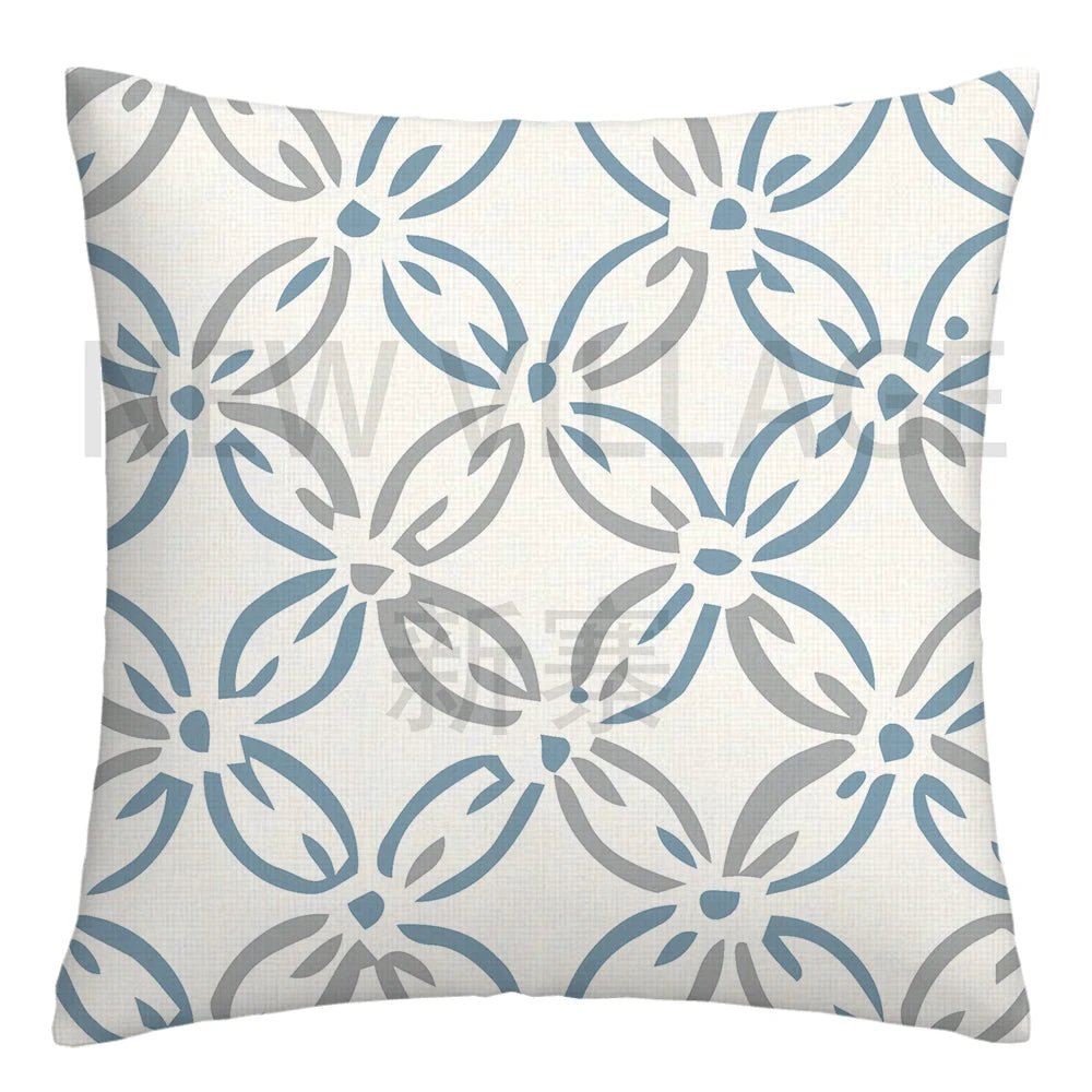 Fundas Decorativas de Lino Geométrico - Cojines para Sofá